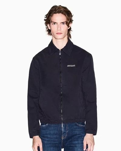 메이시스) 아르마니익스체인지 맨 워시드 그래픽 코트 $114.00