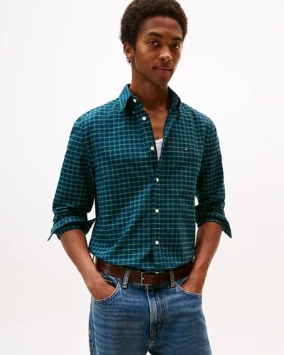 메이시스) 타미힐피거 맨즈 헤리티지 옥스포드 시즈널 체크셔츠 $47.70