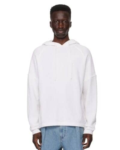 센스) 우영미 오프화이트 드로우스트링 후디 $152.00