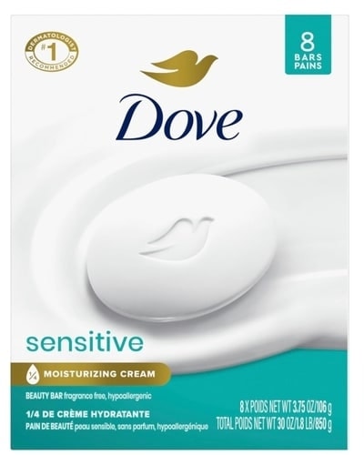 아마존미국) 오직 직구로만!! 순한 중성 도브 모이스쳐 센서티브 스킨비누 8pk $12.97