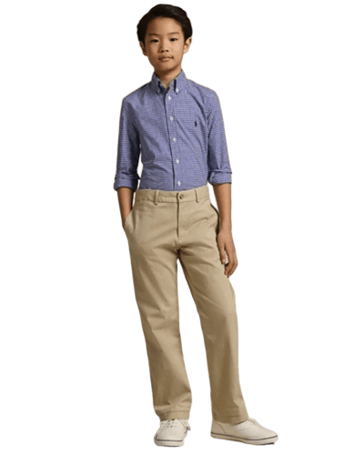 메이시스) 폴로랄프로렌 보이즈 깅엄 포플린셔츠 $44.63