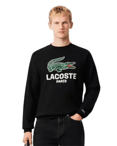 라코스테) 클래식핏 프린트 크루넥 스웻셔츠 $86.99