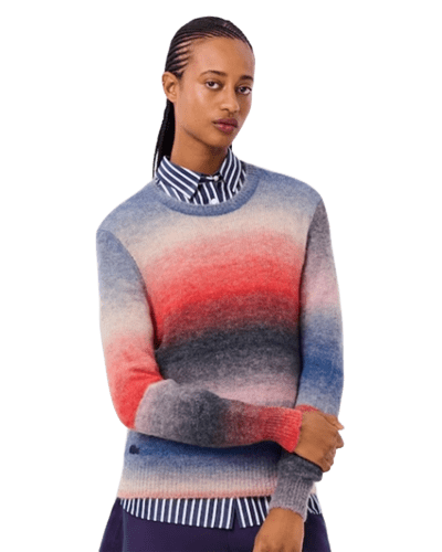 라코스테) 최대 50% 할인중!! 우먼 크루넥 옹브레 스웨터 $96.99