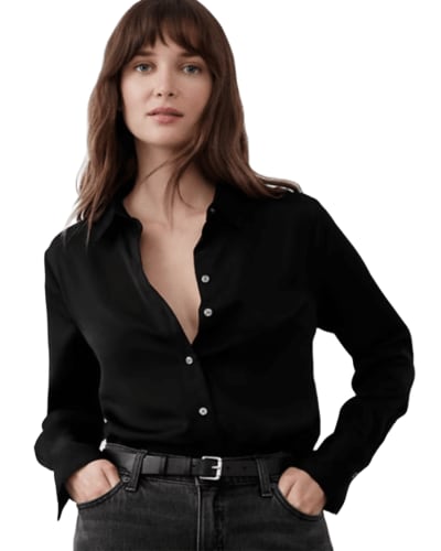 바나나리퍼블릭팩토리) 우먼 실키 클래식 셔츠 $32.00