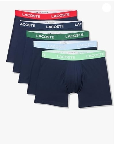 아마존미국) 빅스프링딜!! 라코스테 박서브리프 5PK $27.76