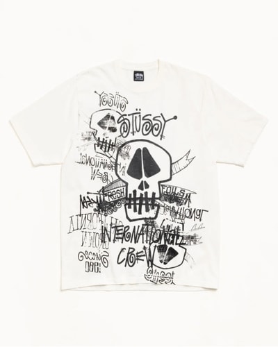 스투시) 피그먼트 다잉 스컬 티셔츠 $45.00