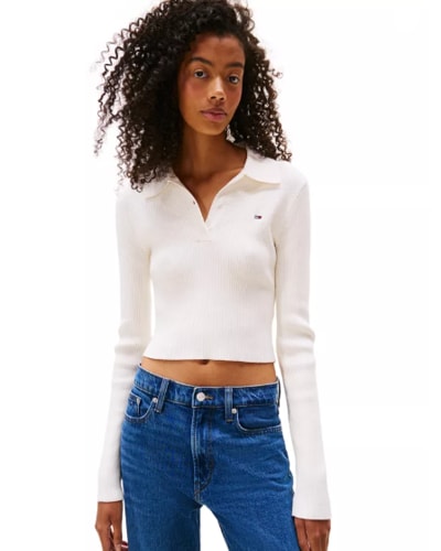 메이시스) 타미진 우먼 에센셜 크롭 폴로셔츠 $31.73