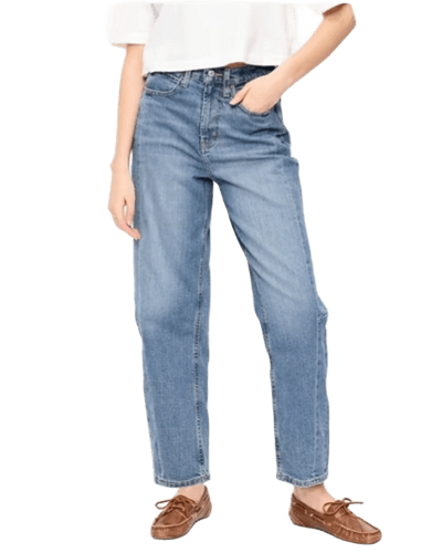 올드네이비) 배는 눌러주고, 핏은 편안하게!! 하이웨이스트 배럴진 2벌 구매시 할인!!