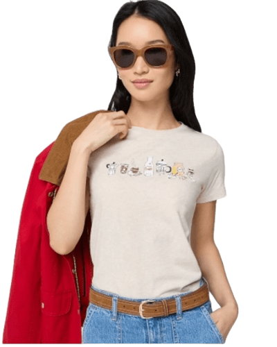 제이크루팩토리) 커피 바 그래픽 티셔츠 추가 할인하면 $11.99