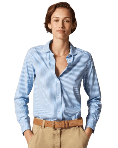 제이크루) 스트라이프 코튼 포플린 쥴스 클럽 칼라셔츠 추가 30% 할인!!