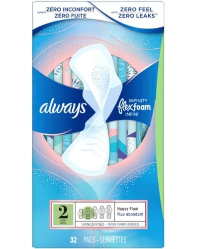 아마존미국) 올웨이즈 인피니티 페미닌패드 $21.18