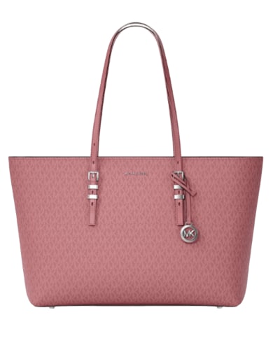 마이클코어스) 퀸 라지 시그니처 로고 레더 토트백 $126.75