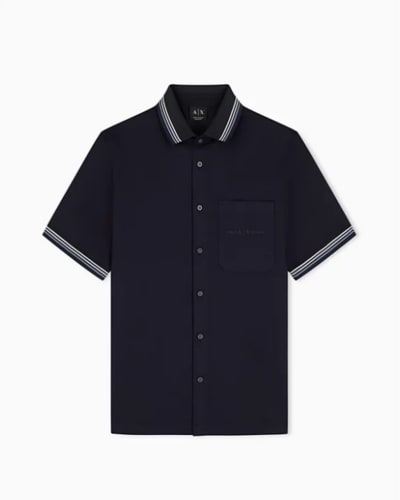 메이시스) 아르마니익스체인지 맨 숏슬리브 트윌셔츠 $84.00