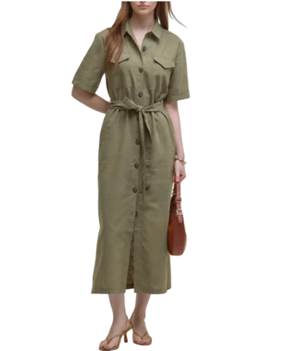 노드랙) 바버 니콜 맥시 셔츠드레스 $89.97