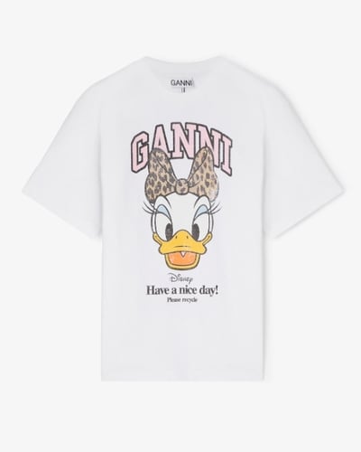 가니) 디즈니 덕 화이트 프린트 티셔츠 $147.50