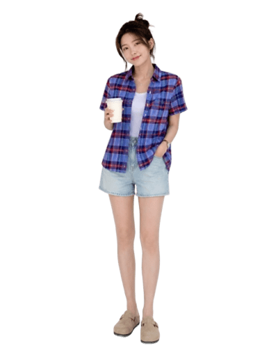 메이시스) 성인여성 착용 가능한 폴로랄프로렌 보이즈 플레이드 옥스포드셔츠 $26.95