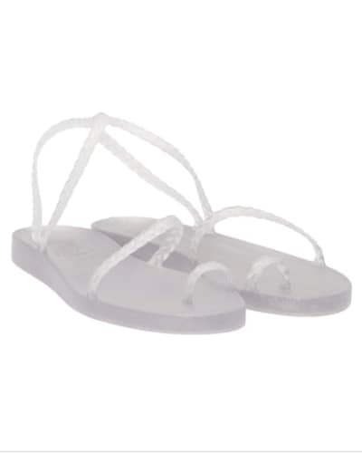 센스) 에인션트 그릭 블랙 발목 스트랩샌들 $92.00