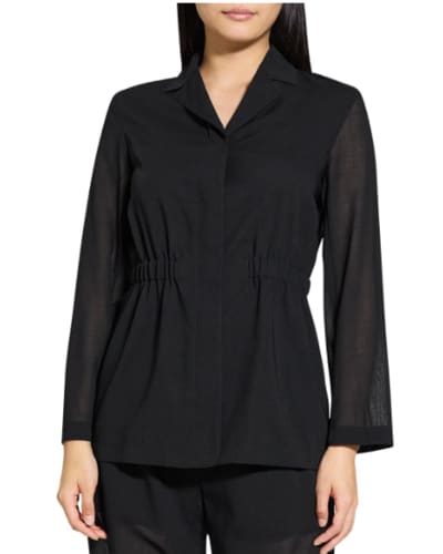 루랄라) 띠어리 신치 웨이스트 울혼방 자켓 $149.99