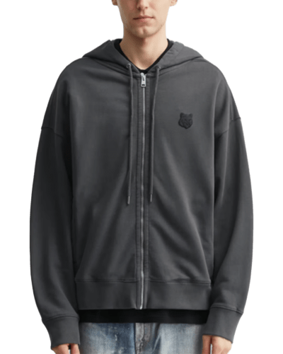hbx) 메종키츠네 폭스헤드 지퍼 오버사이즈 후디 $125.00
