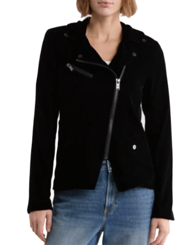 노드랙) DKNY 벨벳 모토 자켓 $79.97