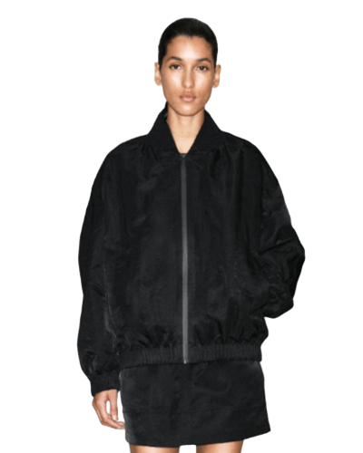COS) 개더 나일론 봄버 자켓 €104.30