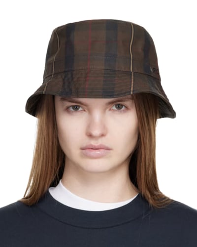 센스) 아페쎄 브라운 마크 버킷햇 $98.00