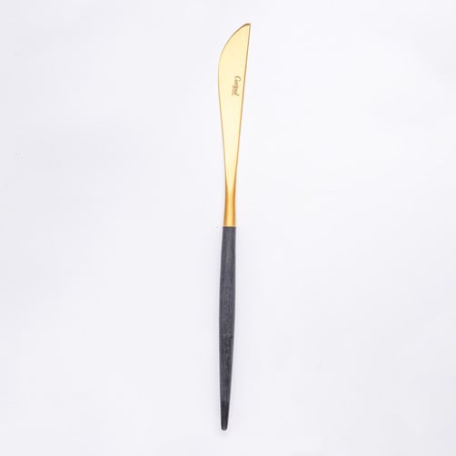 큐티폴 고아 블랙골드 디너 나이프