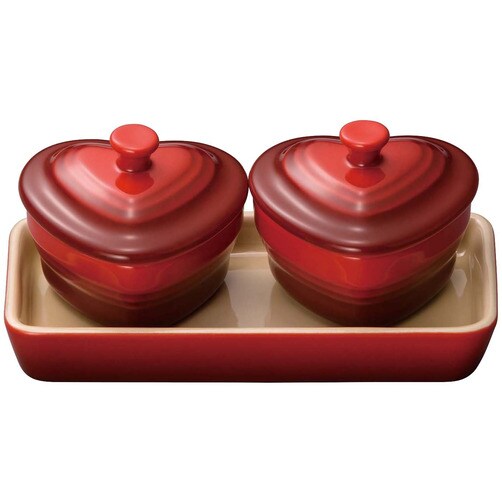 [Le Creuset] 미니어쳐 라메킨 2개 세트 - 체리레드