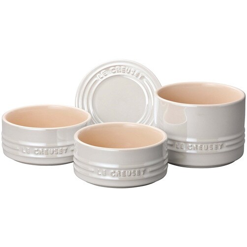 [Le Creuset] 스태커 라메킨 세트 - 화이트라스터