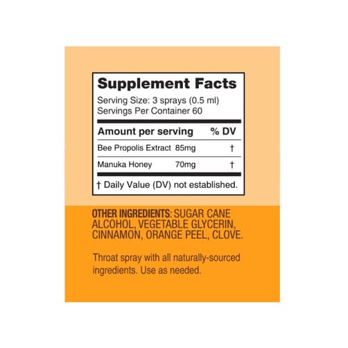 웨더스폰 프로폴리스 마누카 허니 스프레이, 워밍 오렌지 스파이스 30ml