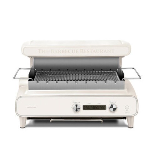 nathome 가정용 멀티 회전식그릴판 회전 꼬치구이 바베큐 NSK12 - 화이트- 표준버전