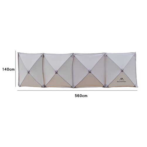 [Mountainhiker] 캠핑 휴대용 바람막이  윈드 스크린 접이식 바람막이 - 대형