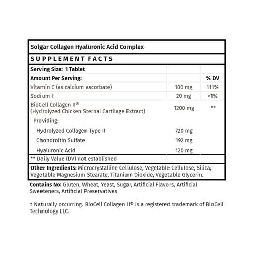 [특가] 솔가 히알루론산 120 MG (30 정)