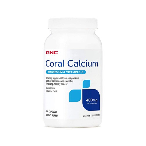 지엔씨 코랄 칼슘 (산호 칼슘) 400mg, 180 캡슐