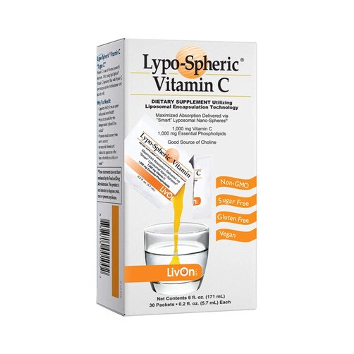 최강의 체내 흡수력! 리포-스페릭 비타민C 1000mg, 30팩