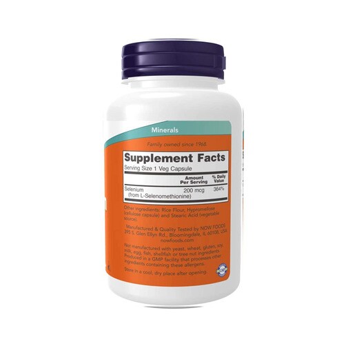 나우푸드 셀레늄 200mcg, 180 베지캡슐