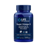 라이프 익스텐션 슈퍼 오메가-3 EPA/DHA 피쉬 오일, 리그난 & 올리브 추출물 함유, 240정