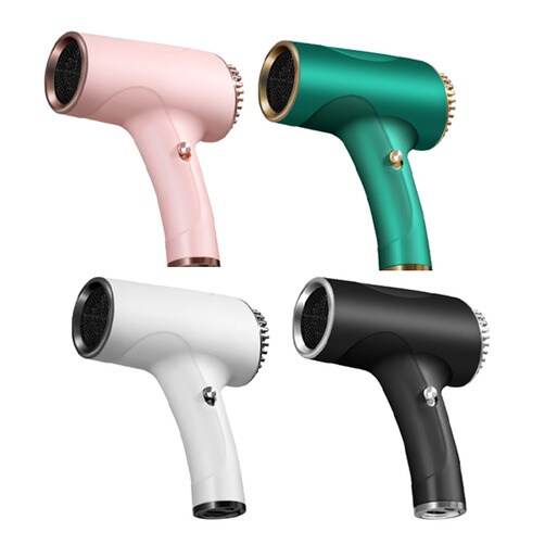 휴대용 미니 무선 드라이기 여행 저소음 헤어드라이어 - 핑크