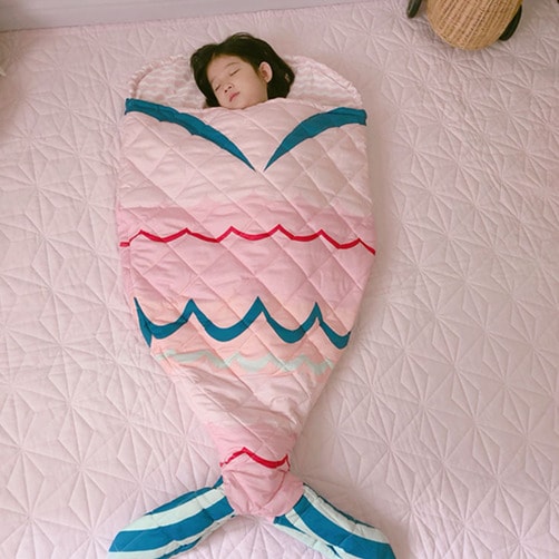 ★무료배송★ 어린이 캐릭터 침낭 다양한 캐릭터 키즈 침낭 귀여운 아기 침낭 - 인어공주
