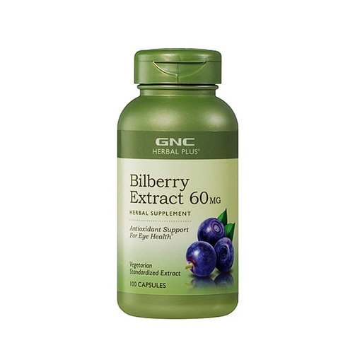GNC 빌베리 추출물 60 mg,  100 캡슐
