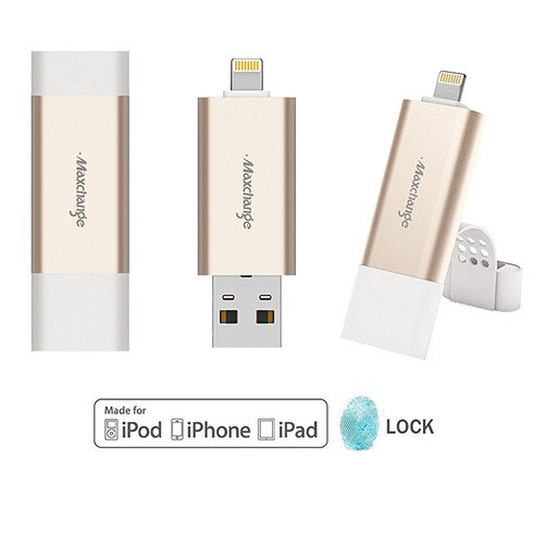 [Maxchange] Apple MFI인증 라이트닝 OTG USB 메모리 - 실버32GB