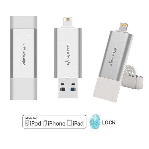 [Maxchange] Apple MFI인증 라이트닝 OTG USB 메모리 - 핑크32GB