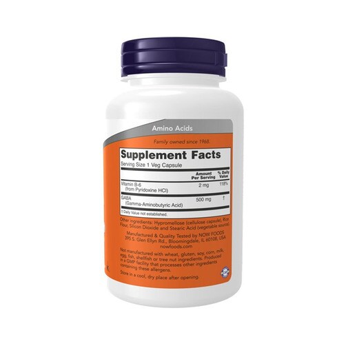 나우푸드 GABA 500mg, 200 베지캡슐