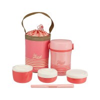 [THERMOS] 써모스 스테인리스 보온도시락 세트 JBC-801 - 코랄핑크