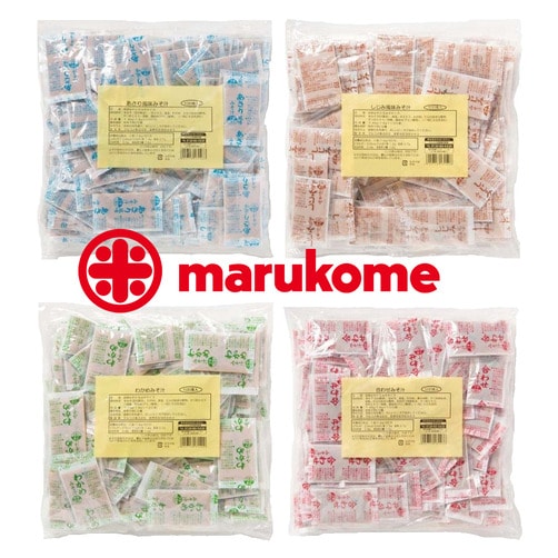 [마루코메] 대용량 미소시루 즉석 된장국 100식분 4종류 - 제첩