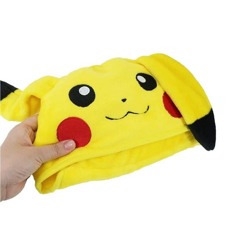 [Pokémon] 포켓몬스터 담요&판초&쿠션 3way 키즈 망토 - 피카츄