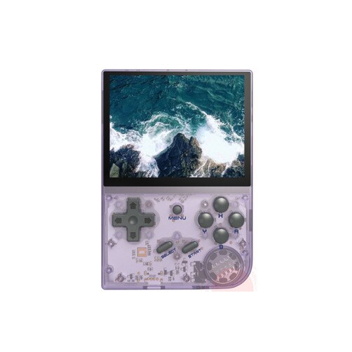 RG35XX 휴대용 레트로 클레식 오락 게임기 - 퍼플_64GB