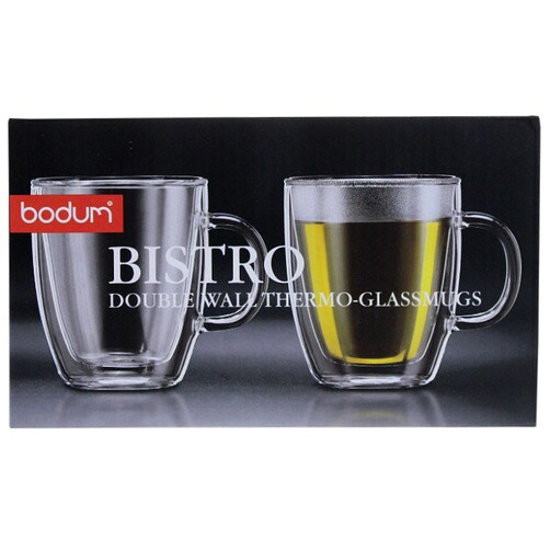 보덤 비스트로 더블월 머그컵 (2 pc, 10 oz)