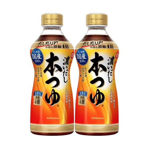 [kikkoman] 키코만 진한 다시 혼쯔유 500ml 2개