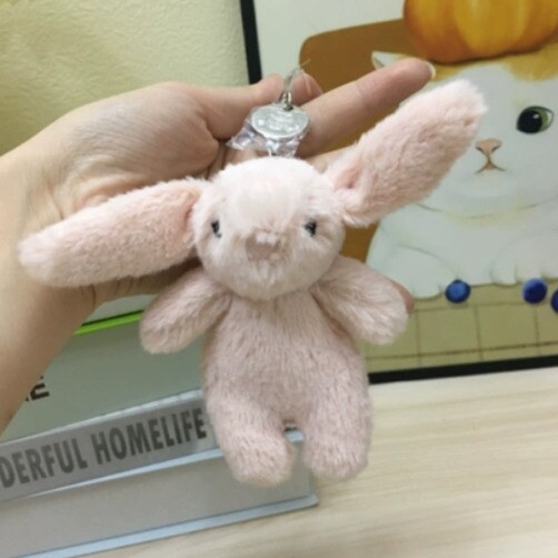 jellycat 젤리캣 키링 가방 악세사리 토끼인형 키홀더 백 펜던트 - 연핑크단품